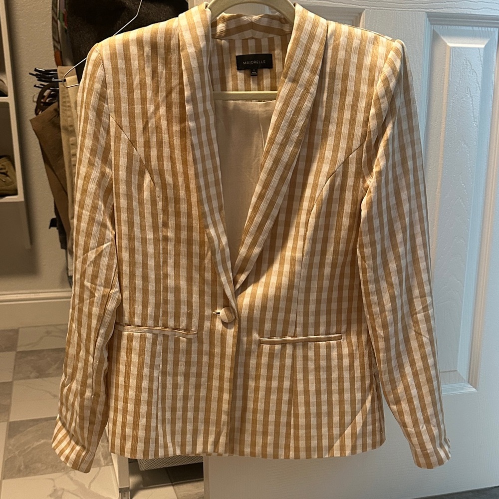 Majorelle Gingham Blazer